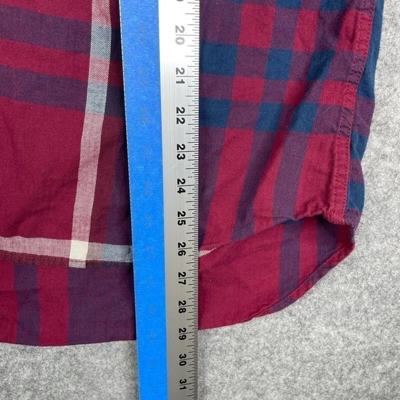 Eddie Bauer Women's Shirt Size XL Classic Fit Plaid Lightweight Button Up Casual - Picture 4 of 8